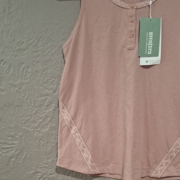 Aventura Blush Pink Top with Button Detail - Picture 4 of 7